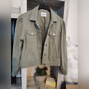 Velvet Heart Olive Utility Shirt Jacket Women's SZ L New No Tags